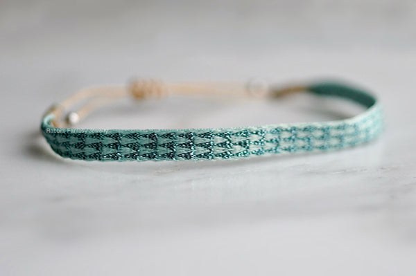 Woven Bracelet - Turquoise  Blue