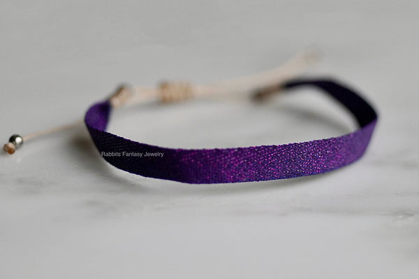 Woven Bracelet -Purple Pink