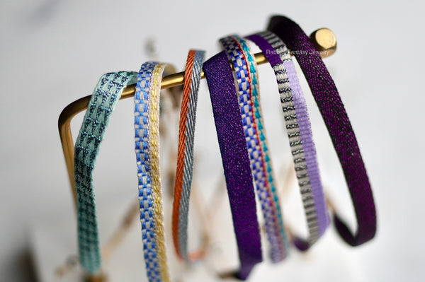 Woven Bracelet - Blue Gold