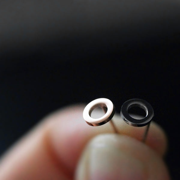 Open Circle Stainless Steel Earrings 