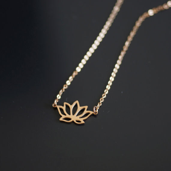 Lotus Flower Necklace - 3 colours