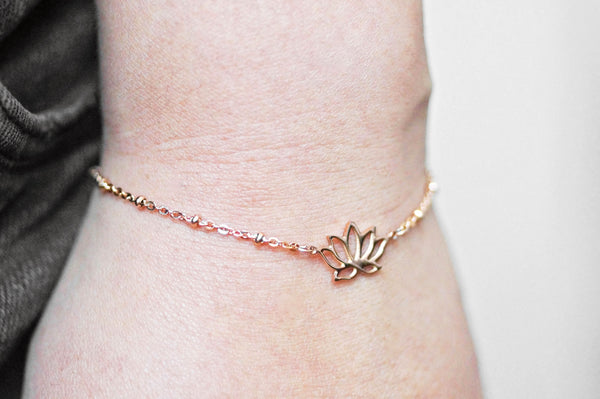 Lotus Flower Bracelet / Anklet - 2 colours