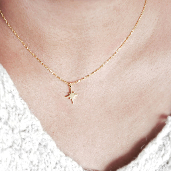 North Star Necklace - gold