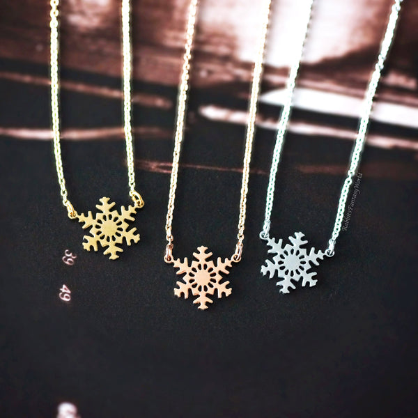 Snowflake Necklace - 3 colours